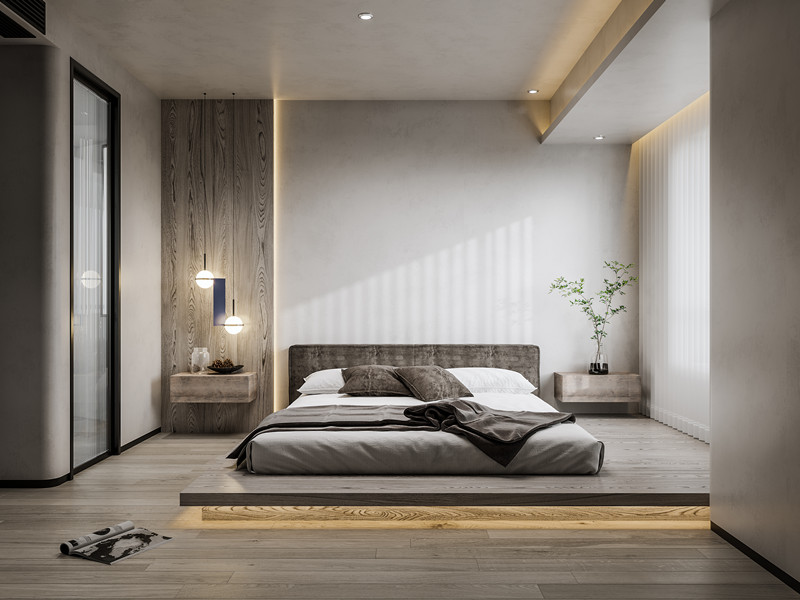 方林装饰卧室无主灯